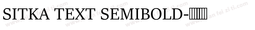 SITKA TEXT SEMIBOLD字体转换